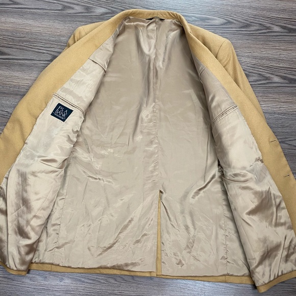 Jos A Bank Vicuña Tan Cashmere Blazer 50L - Picture 4 of 6